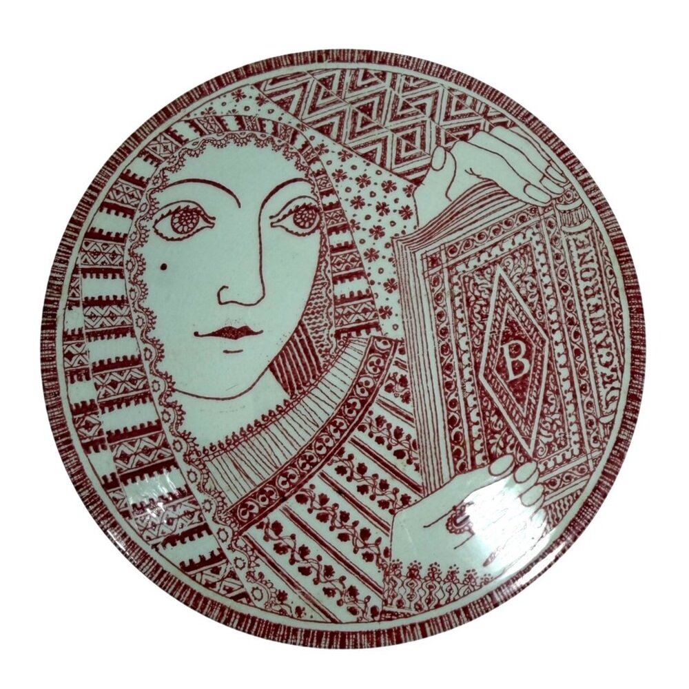 1960s Nymolle Decamerone Danish Candy Trinket Powder Bowl Dish By Artist J Bang